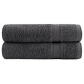 vidaXL Ręczniki premium, SOLUND, 2 szt., antracytowe, 100x150 cm, 600 g/m²