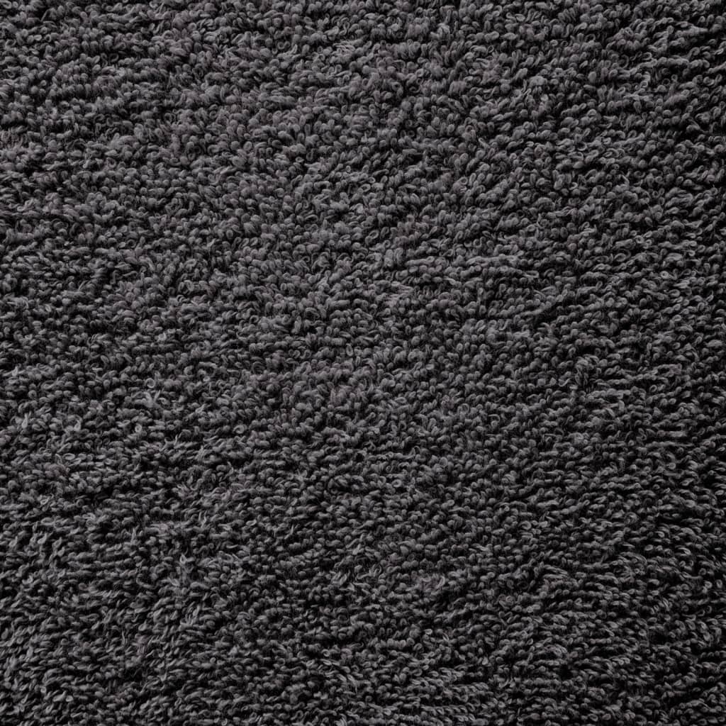 vidaXL Ręczniki premium, SOLUND, 2 szt., antracytowe, 100x200 cm, 600 g/m²