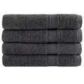 vidaXL Ręczniki premium, SOLUND, 4 szt., antracytowe, 100x200 cm, 600 g/m²