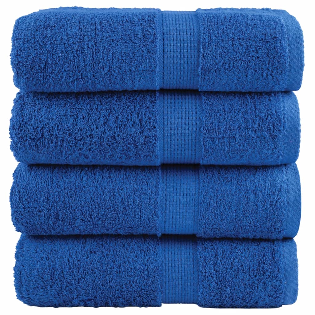 vidaXL Ręczniki toaletowe Premium, SOLUND 4 szt. niebieskie 30x30cm 600 g/m²