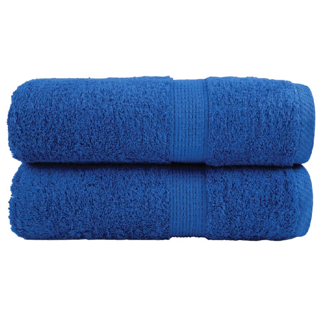 vidaXL Ręczniczki premium, SOLUND, 2 szt., niebieskie, 30x50 cm, 600 g/m²