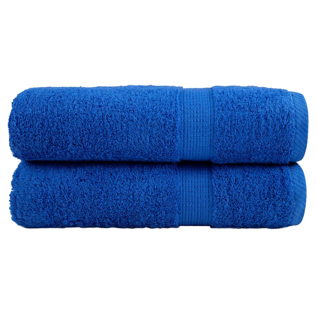 vidaXL Ręczniki premium, SOLUND, 2 szt., niebieskie, 70x140 cm, 600 g/m²