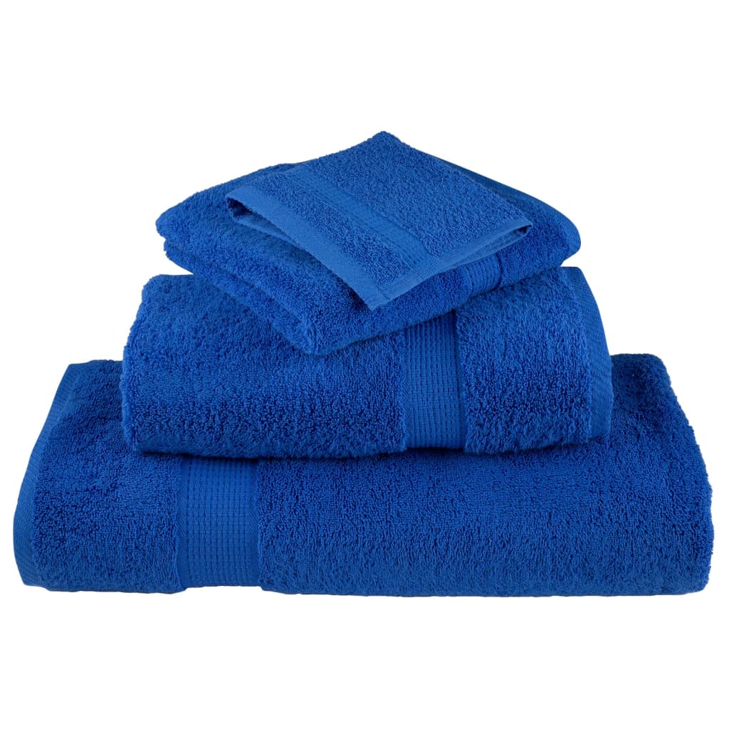 vidaXL Ręczniki premium, SOLUND, 2 szt., niebieskie, 70x140 cm, 600 g/m²