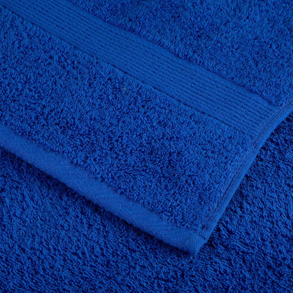 vidaXL Ręczniki premium, SOLUND, 2 szt., niebieskie, 70x140 cm, 600 g/m²