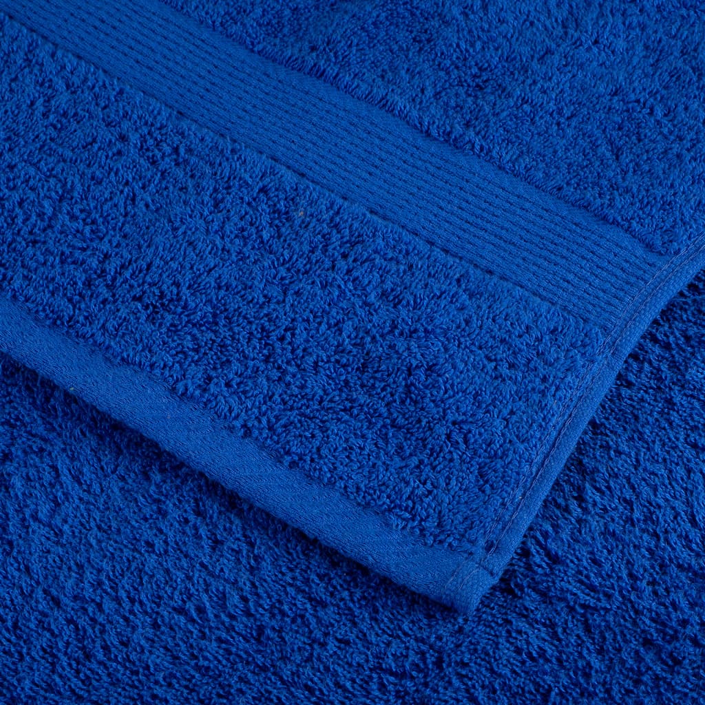 vidaXL Ręczniki premium, SOLUND, 4 szt., niebieskie, 100x150 cm, 600 g/m²