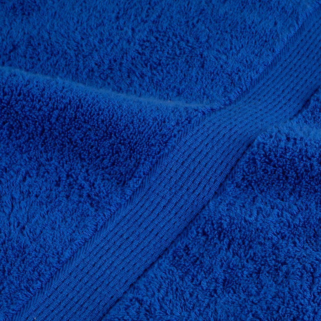 vidaXL Ręczniki premium, SOLUND, 4 szt., niebieskie, 100x150 cm, 600 g/m²