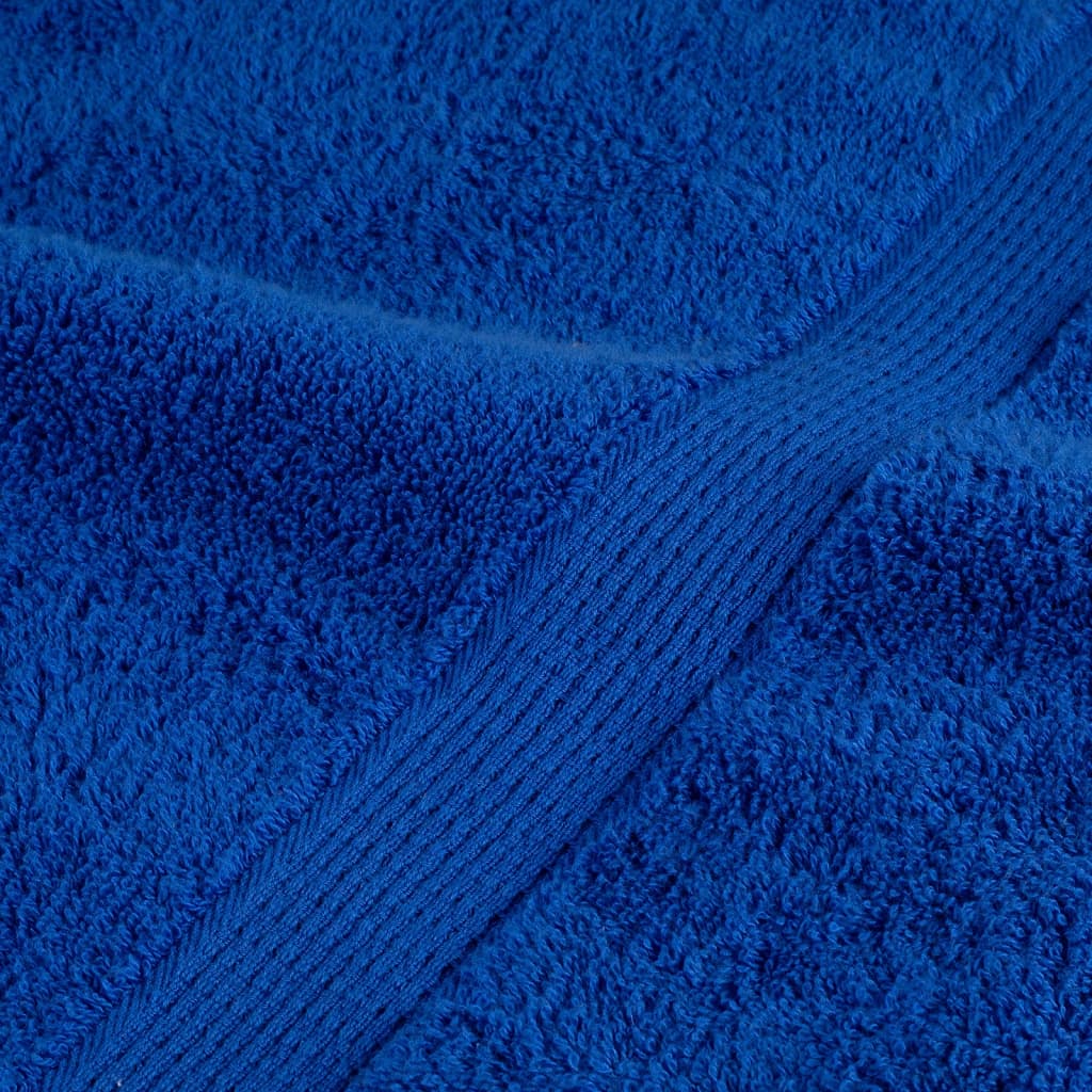 vidaXL Ręczniki premium, SOLUND, 2 szt., niebieskie, 80x200 cm, 600 g/m²