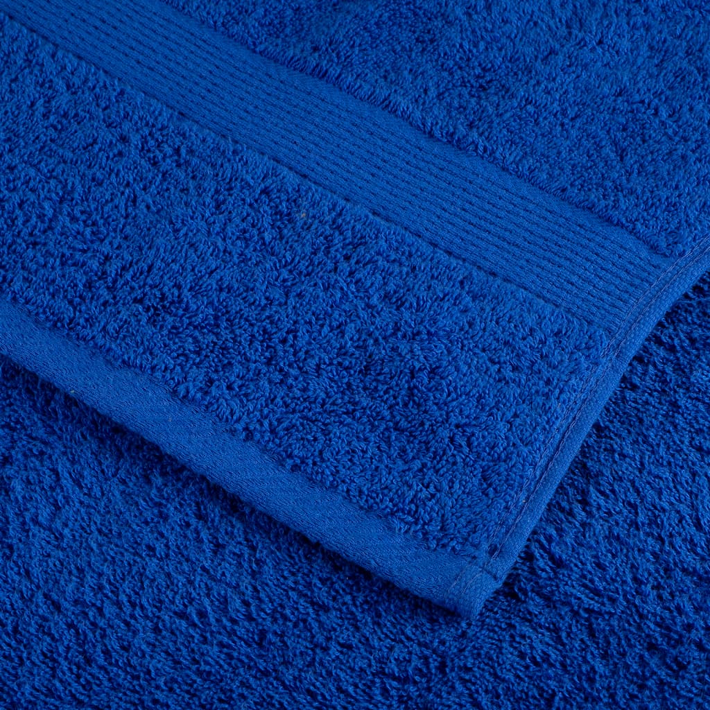 vidaXL Ręczniki premium, SOLUND, 2 szt., niebieskie, 100x200 cm, 600 g/m²