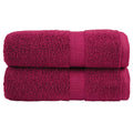 vidaXL Ręczniki toaletowe Premium, SOLUND 2 szt. Bordeaux 30x30cm 600 g/m²