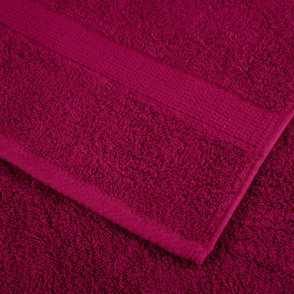 vidaXL Ręczniki toaletowe Premium, SOLUND 4 szt. Bordeaux 30x30cm 600 g/m²