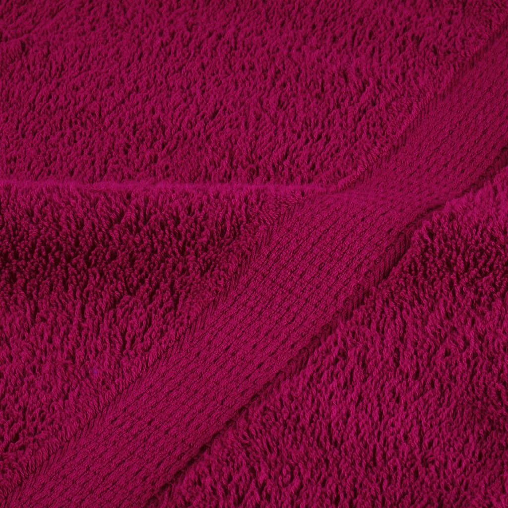 vidaXL Ręczniki toaletowe Premium, SOLUND 10 szt. Bordeaux 30x30cm 600 g/m²