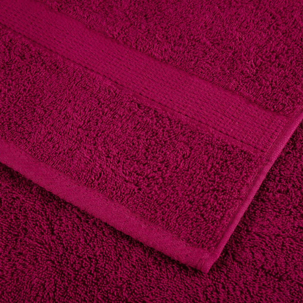 vidaXL Ręczniczki premium, SOLUND, 2 szt., bordowe, 30x50 cm, 600 g/m²