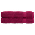 vidaXL Ręczniki premium, SOLUND, 2 szt., bordowe, 80x200 cm, 600 g/m²