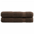 vidaXL Ręczniki premium, SOLUND, 2 szt., brązowe, 100x200 cm, 600 g/m²