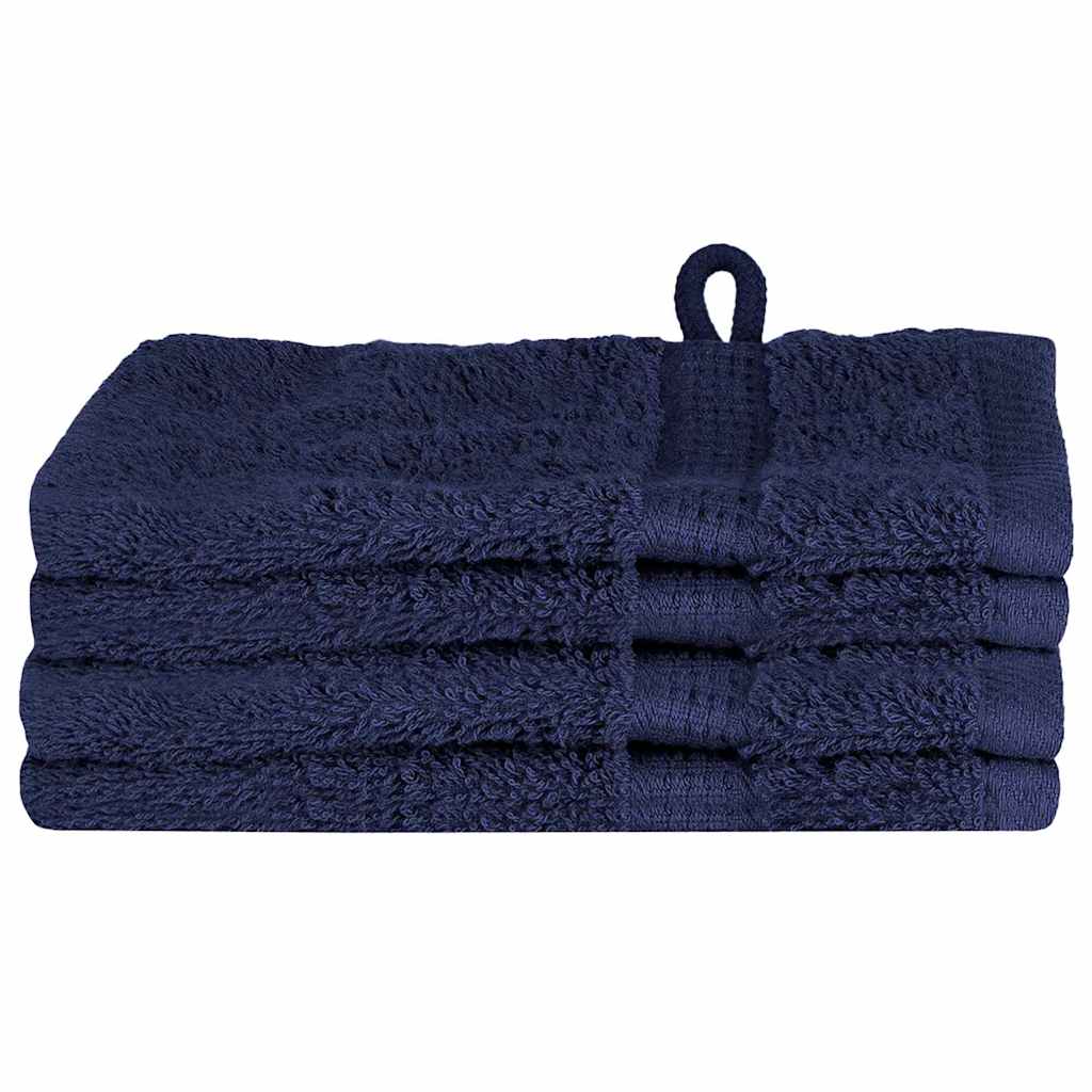 vidaXL Ręcznik Gościnny SOLUND 4 szt. Granatowy 15 x 21 cm 550 gsm