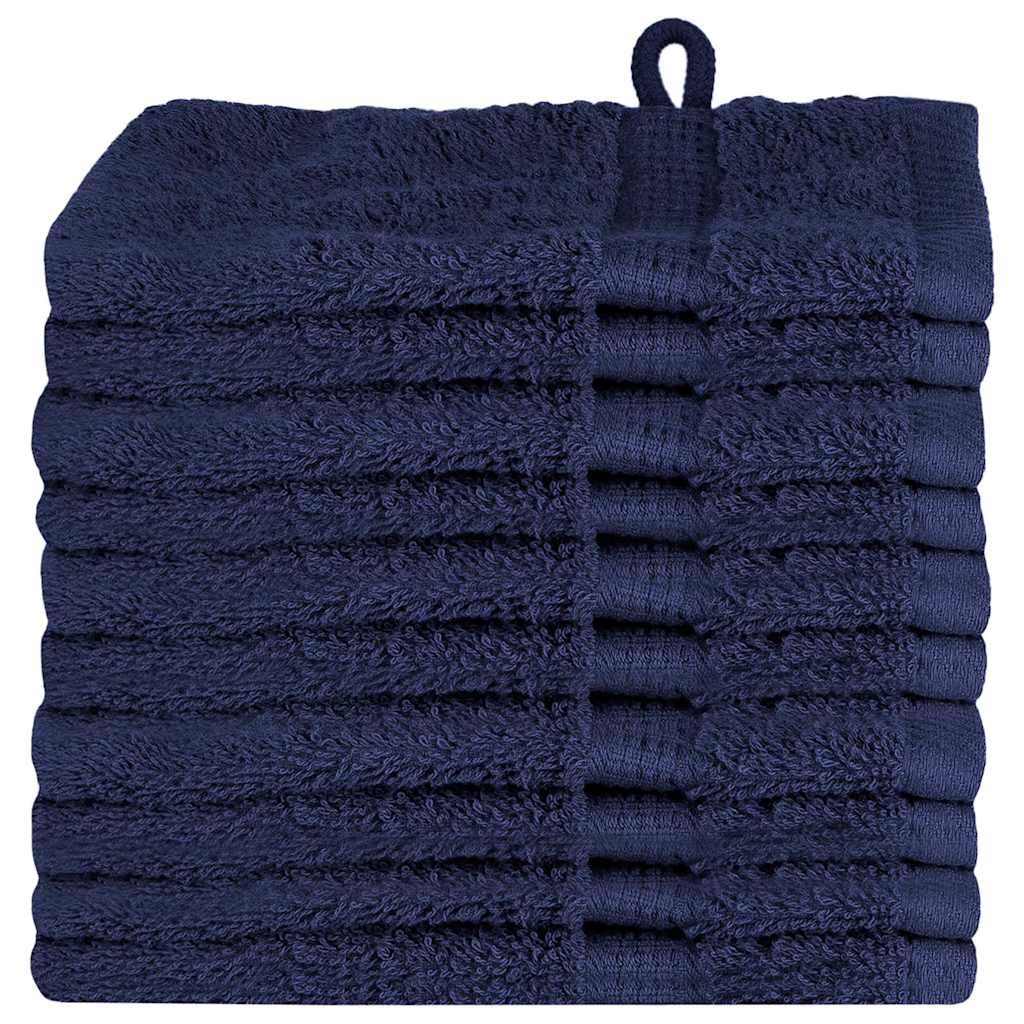 vidaXL Ręcznik Gościnny SOLUND 10 szt. Granatowy 15 x 21 cm 550 gsm