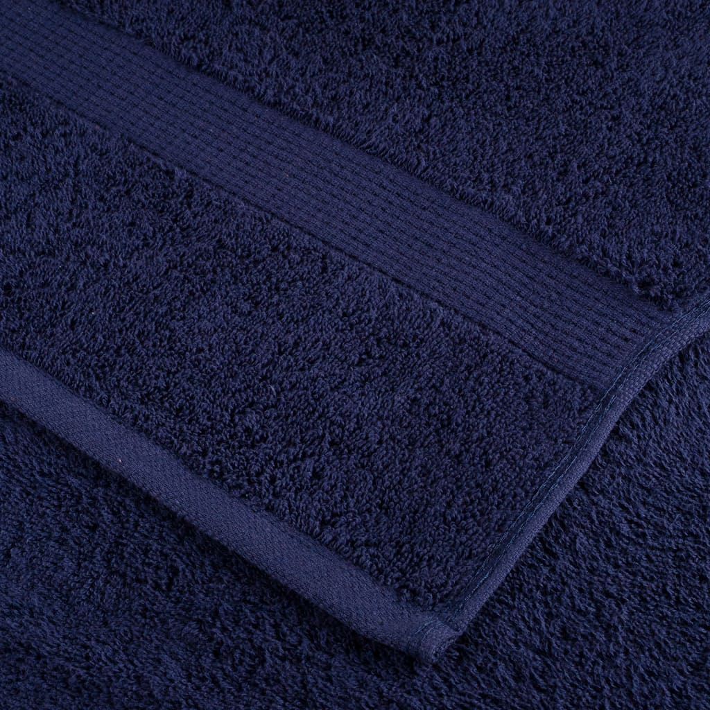 vidaXL Ręczniki premium, SOLUND, 4 szt., granatowe, 70x140 cm, 600 g/m²