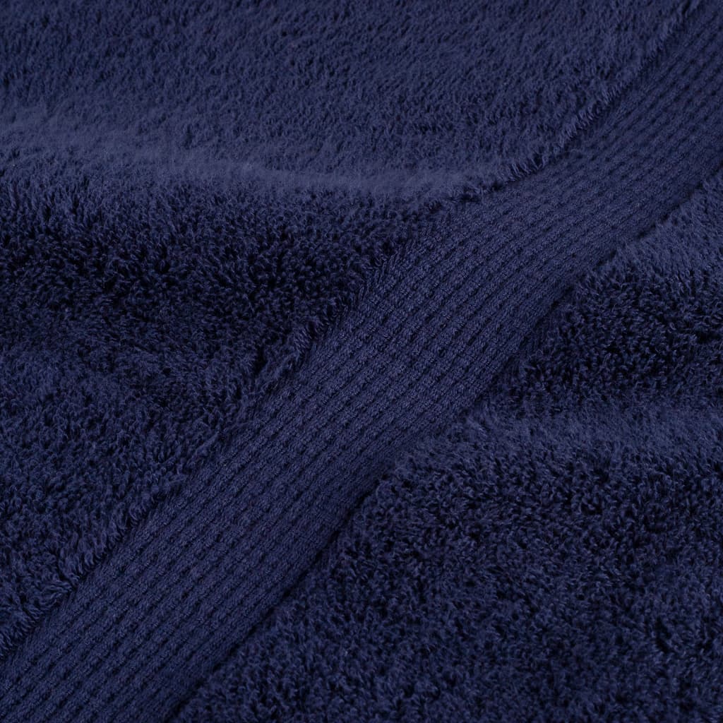 vidaXL Ręczniki premium, SOLUND, 4 szt., granatowe, 70x140 cm, 600 g/m²