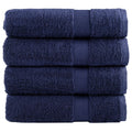 vidaXL Ręczniki premium, SOLUND, 4 szt., granatowe, 100x150 cm, 600 g/m²