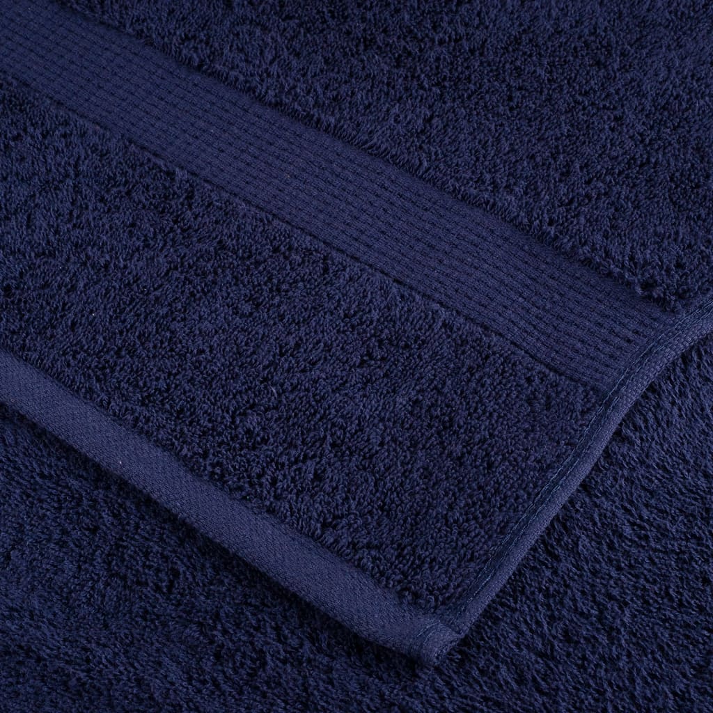 vidaXL Ręczniki premium, SOLUND, 4 szt., granatowe, 100x150 cm, 600 g/m²