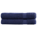vidaXL Ręczniki premium, SOLUND, 2 szt., granatowe, 100x200 cm, 600 g/m²