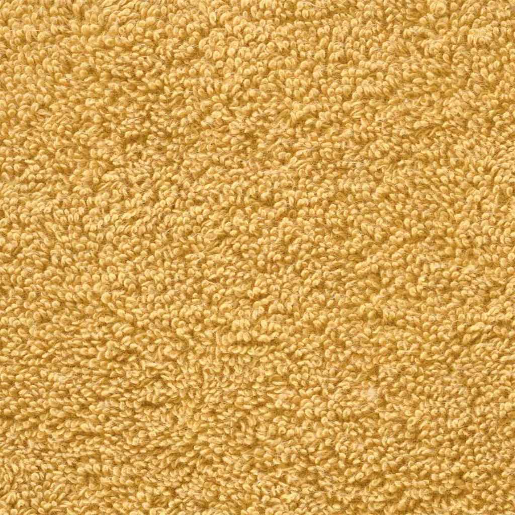 vidaXL Ręcznik Gościnny SOLUND 2 szt. złoty 15 x 21 cm 550 gsm
