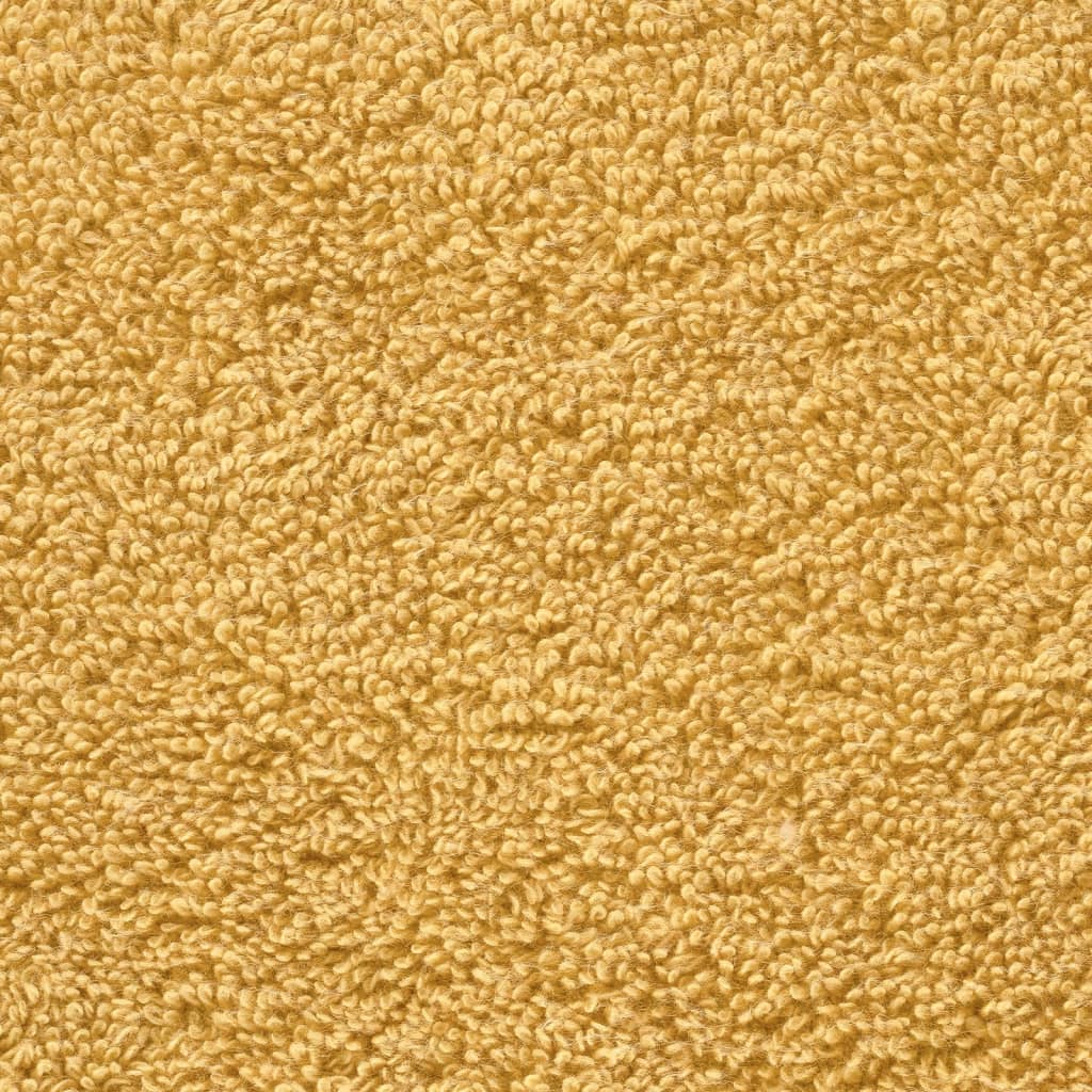 vidaXL Ręczniki premium, SOLUND, 2 szt., złote, 50x100 cm, 600 g/m²