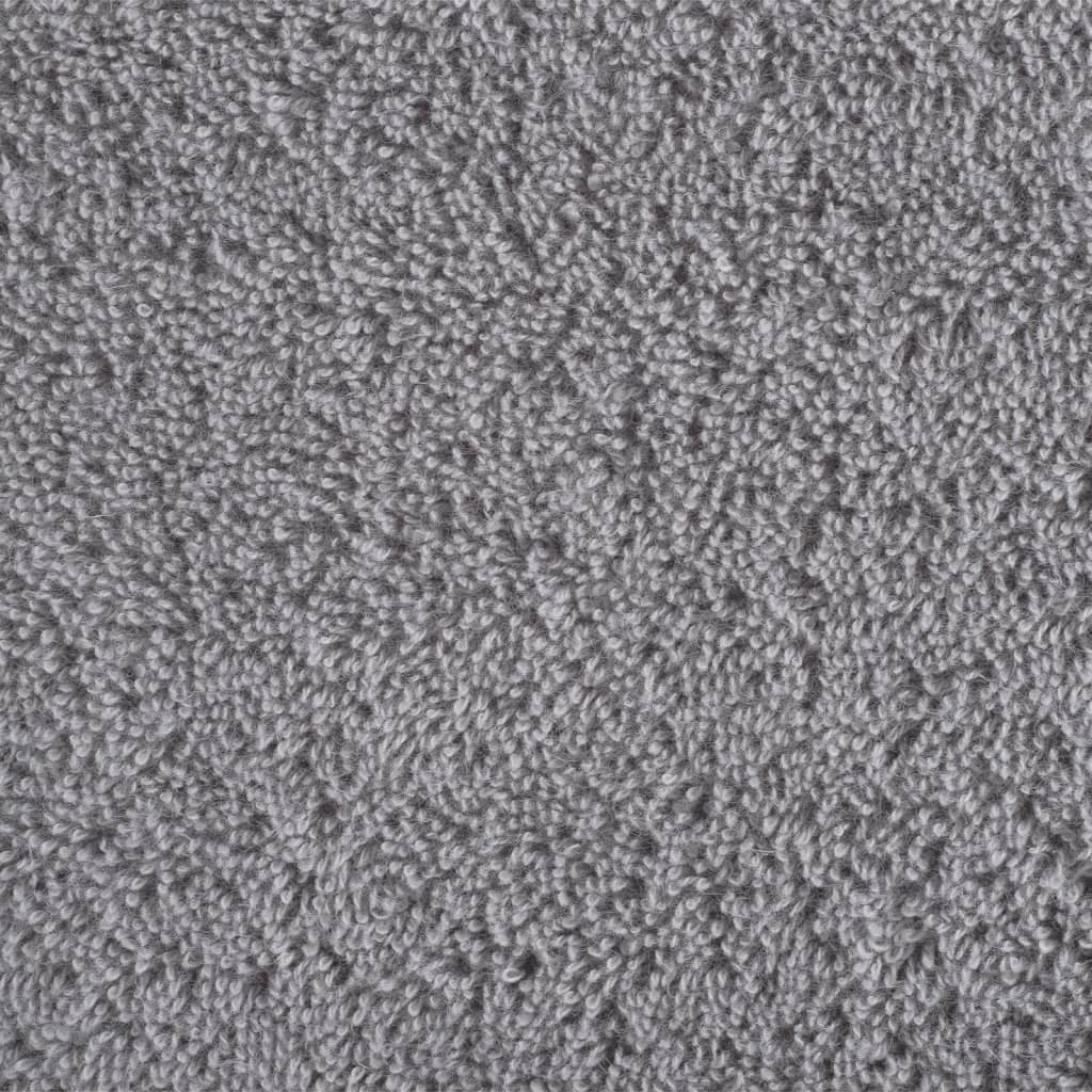 vidaXL Ręczniki toaletowe Premium, SOLUND 10 szt. Szare 30x30cm 600 g/m²