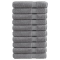 vidaXL Ręczniki premium, SOLUND, 10 szt., szare, 80x200 cm, 600 g/m²