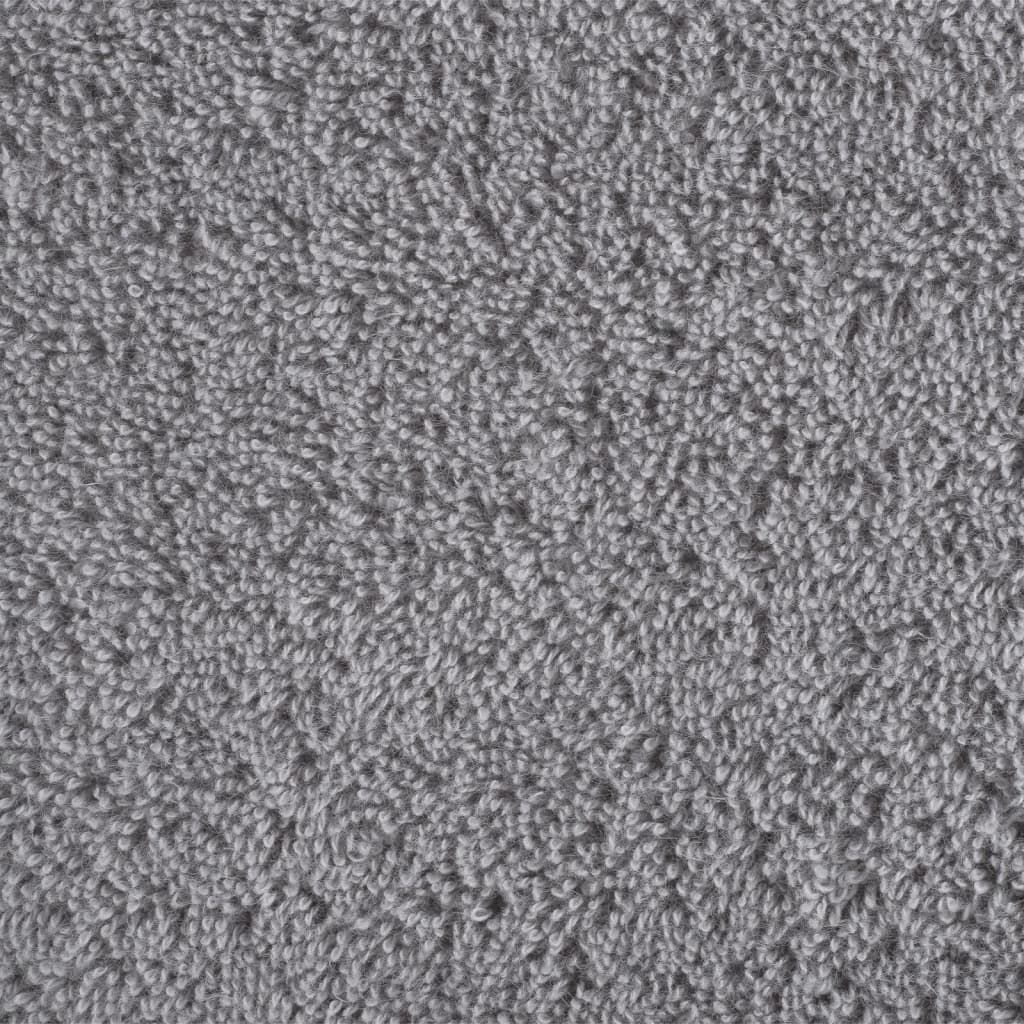 vidaXL Ręczniki premium, SOLUND, 10 szt., szare, 80x200 cm, 600 g/m²