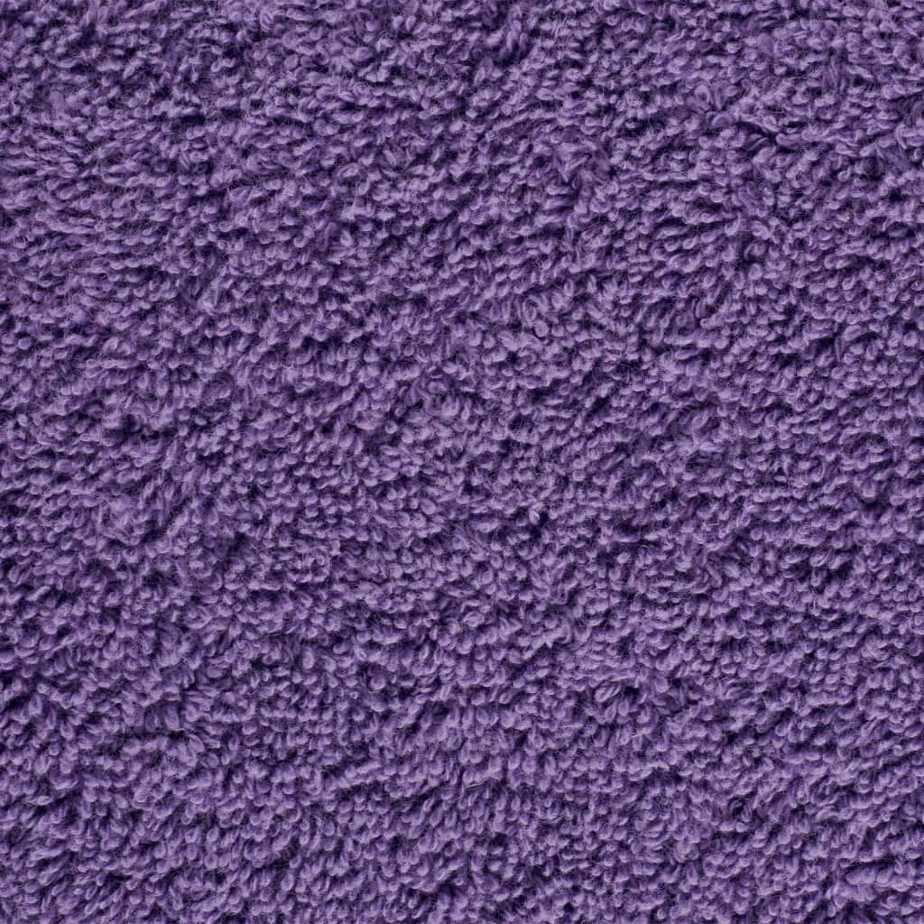 vidaXL Ręczniki myjące Premium SOLUND 2 szt. Fioletowe 30x30 cm 600 gsm