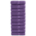 vidaXL Ręczniki myjące Premium SOLUND 10 szt. Fioletowe 30x30 cm 600 gsm