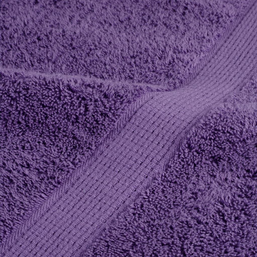 vidaXL Ręczniki premium SOLUND 4 szt., fioletowe, 50x100 cm, 600 g/cm²