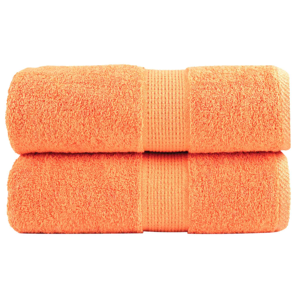 vidaXL Ręczniki toaletowe Premium SOLUND 2 szt. Pomarańczowe 30x30 cm 600 gsm