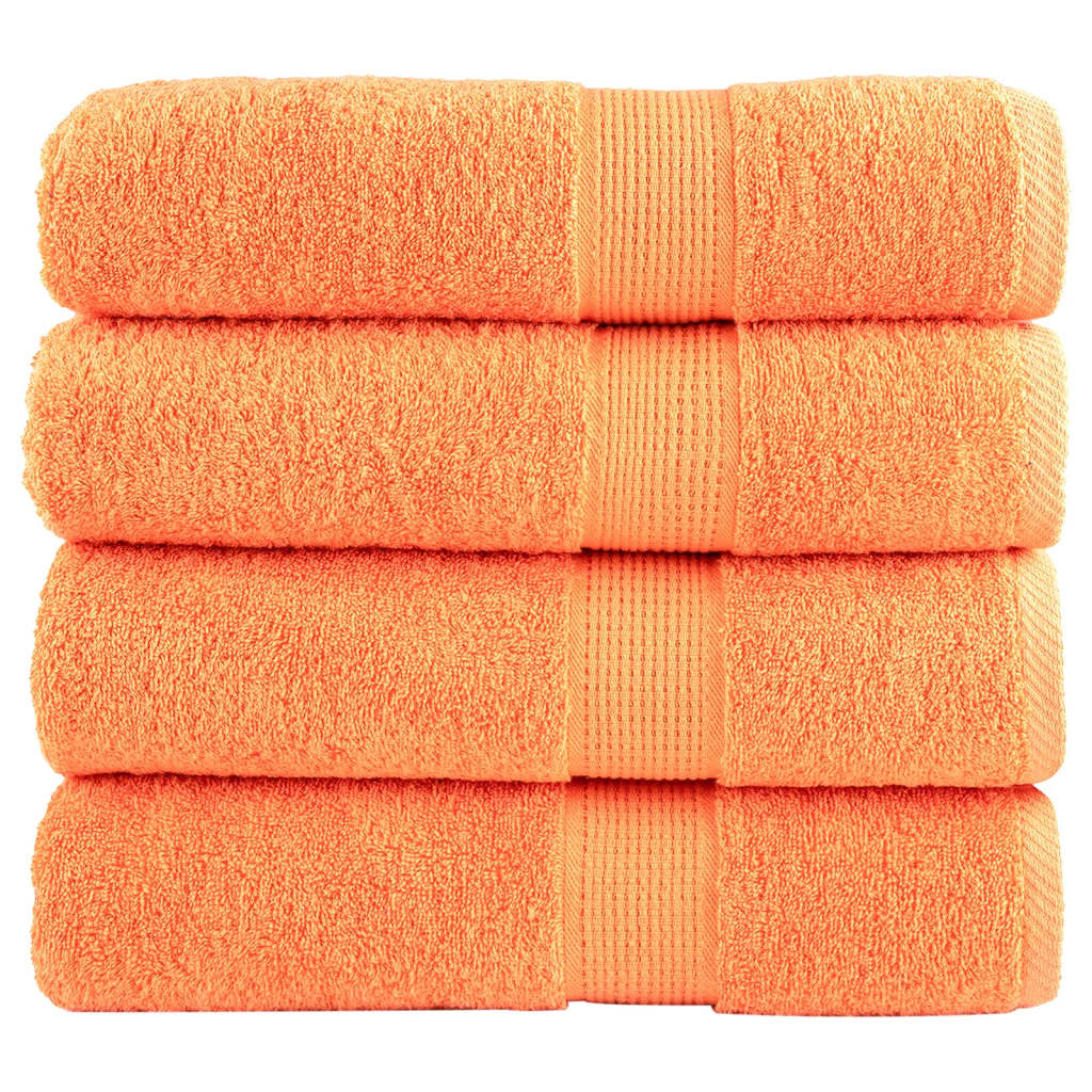 vidaXL Ręczniki premium, SOLUND, 4 szt., 100x150 cm, 600 g/m²