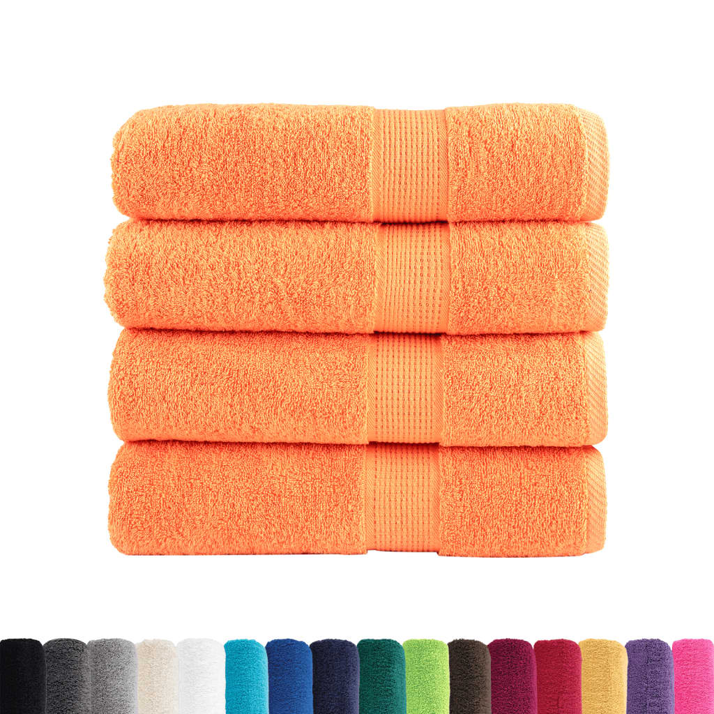 vidaXL Ręczniki premium, SOLUND, 4 szt., 100x150 cm, 600 g/m²