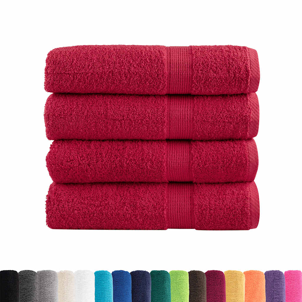 vidaXL Ręczniki premium, SOLUND, 4 szt., 100x150 cm, 600 g/m²