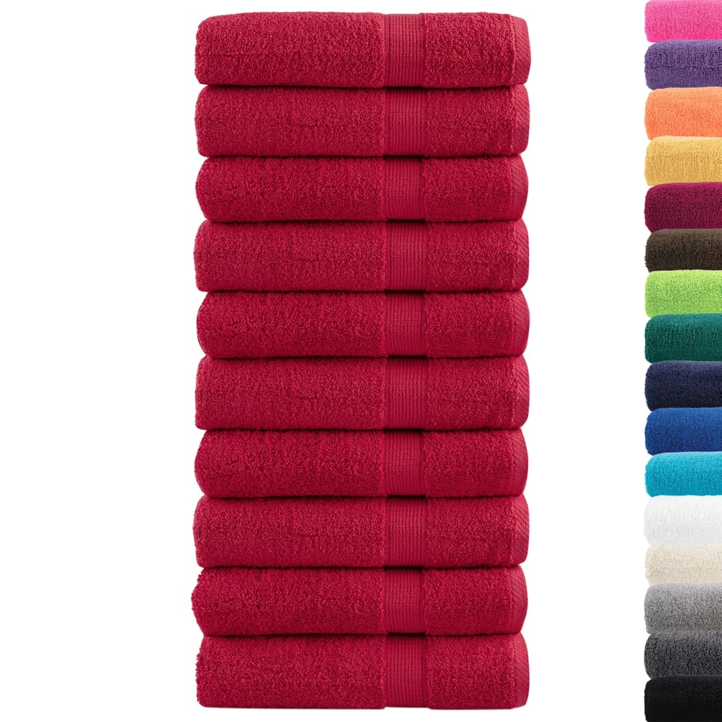 vidaXL Ręczniki premium, SOLUND 10 szt., 100x150 cm, 600 g/m²