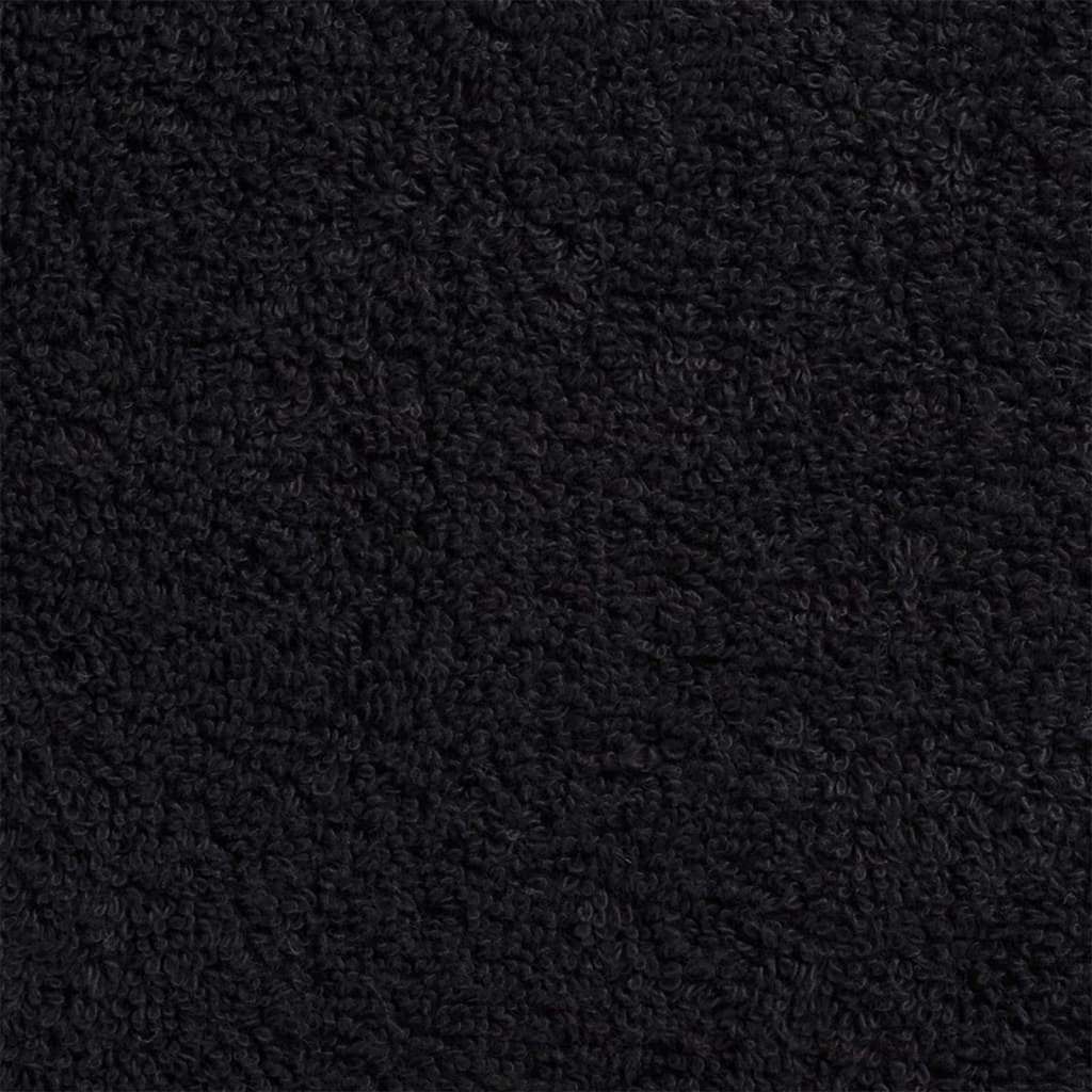 vidaXL Ręcznik Gościnny SOLUND 2 szt. Czarny 15 x 21 cm 550 gsm