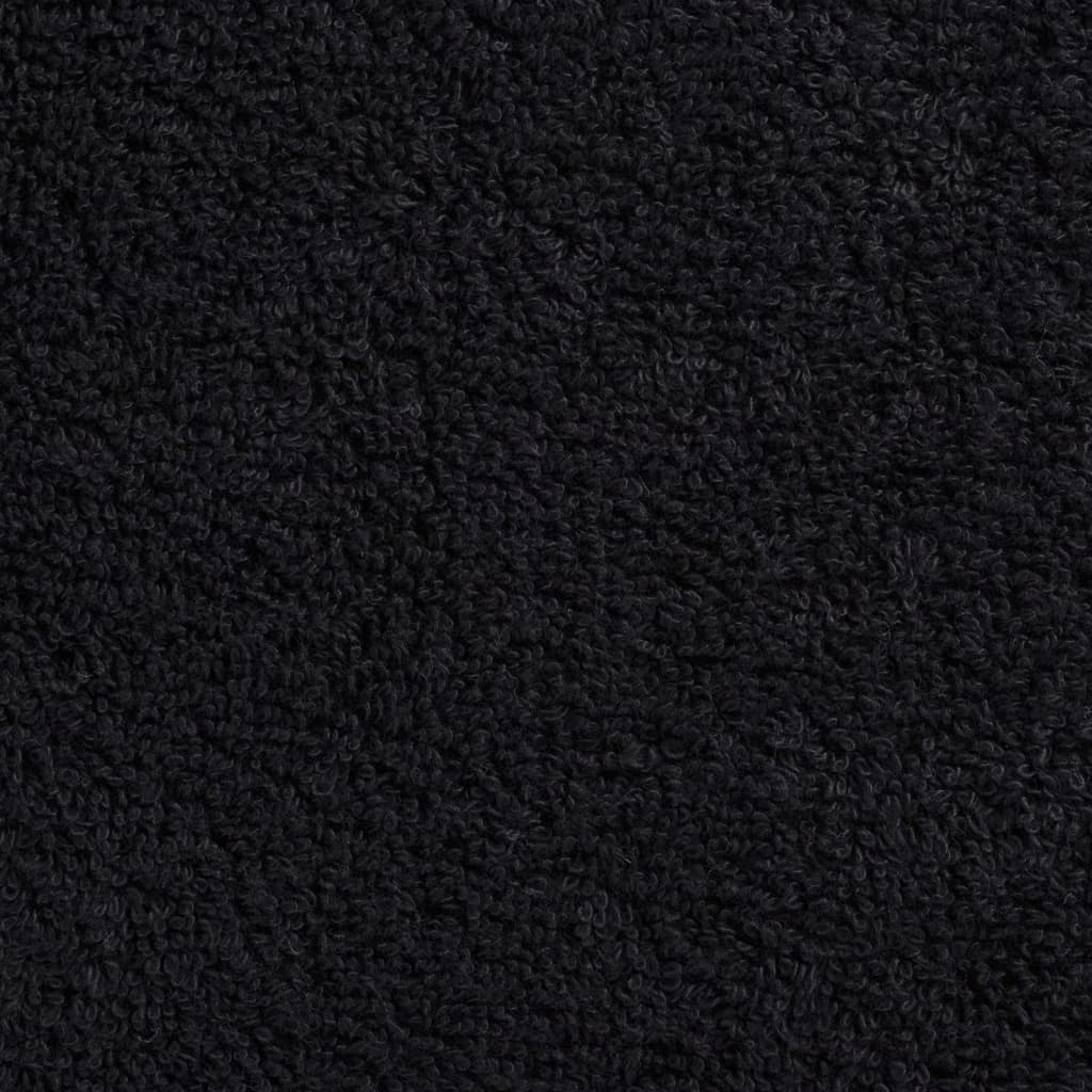 vidaXL Ręczniki premium SOLUND, 4 szt., czarne, 70x140 cm, 600 g/cm²