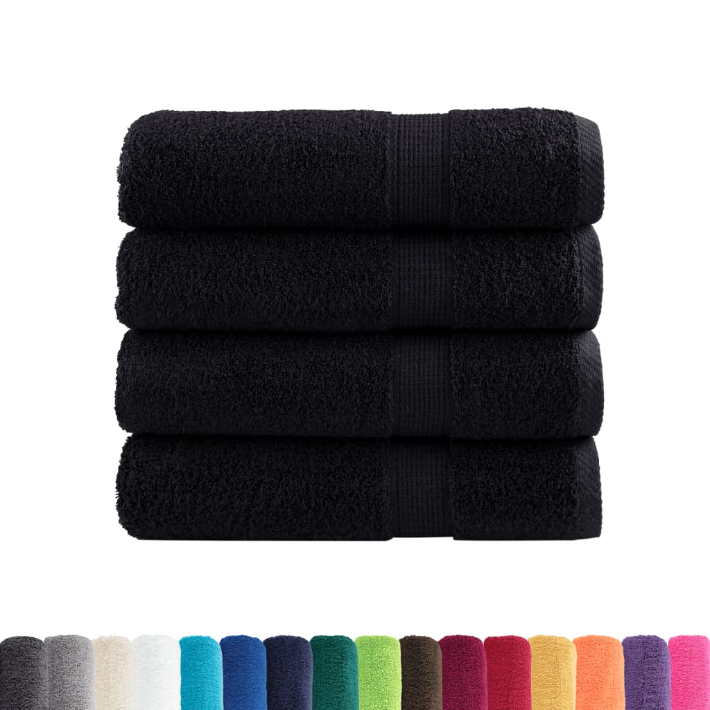vidaXL Ręczniki premium, SOLUND, 4 szt., 100x150 cm, 600 g/m²