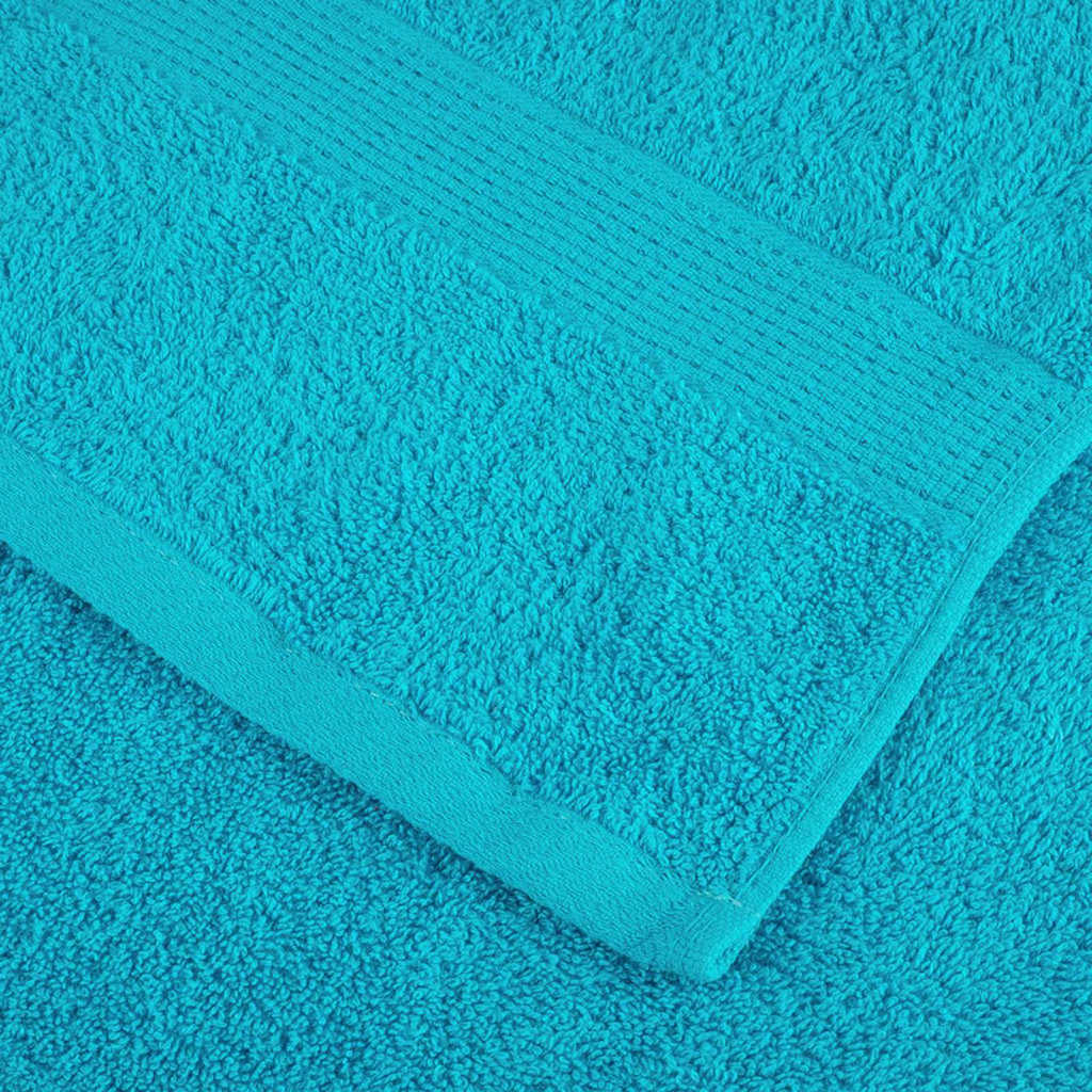 vidaXL Ręcznik Gościnny SOLUND 4 szt. Turkusowy 15 x 21 cm 550 gsm