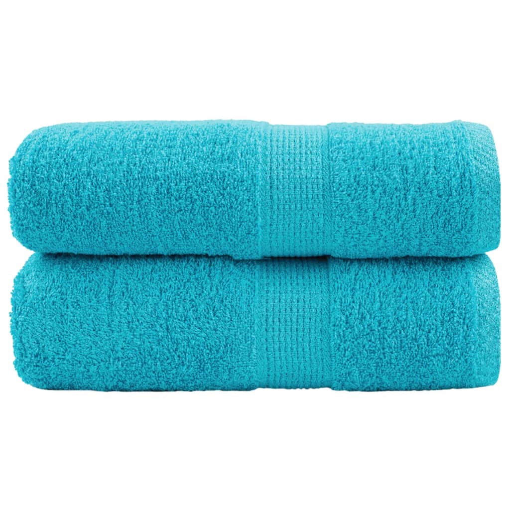 vidaXL Ręczniki toaletowe Premium SOLUND 2 szt. Turkusowe 30x30 cm 600 gsm