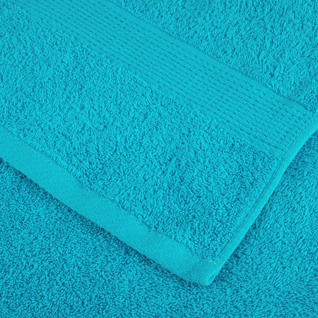 vidaXL Ręczniki premium SOLUND 2 szt., turkusowe, 70x140 cm, 600 g/cm²