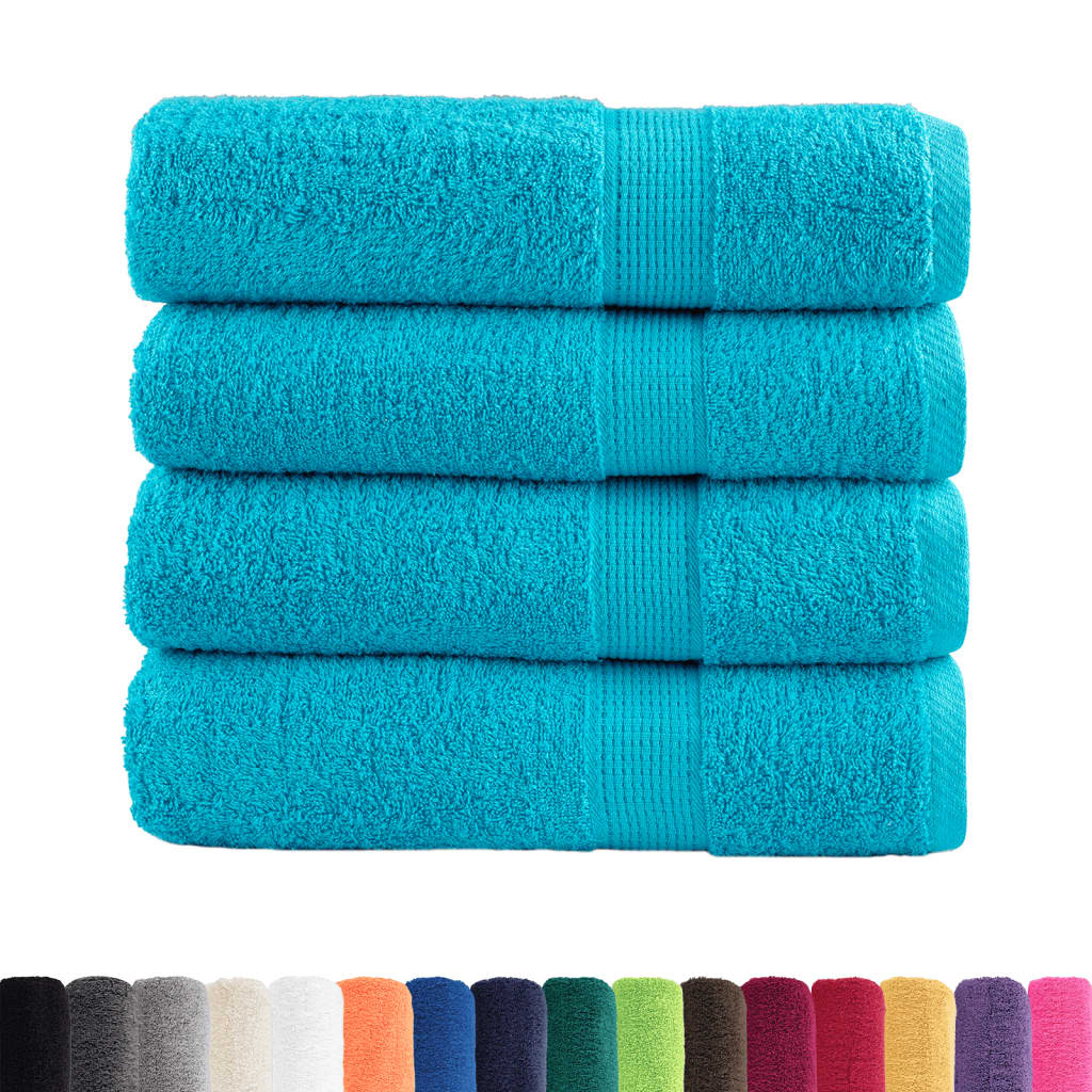 vidaXL Ręczniki premium, SOLUND, 4 szt., 100x150 cm, 600 g/m²