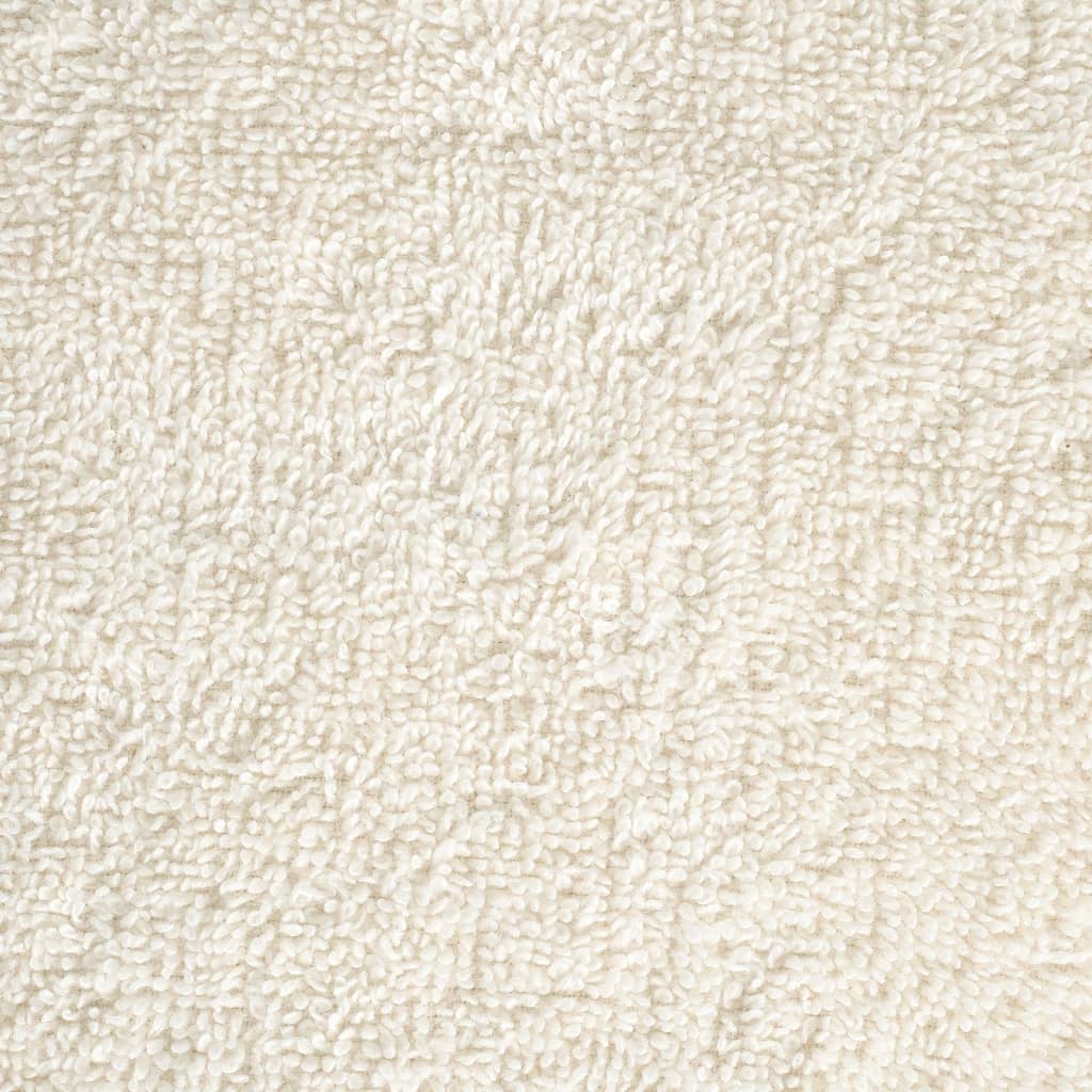 vidaXL Ręczniki myjące Premium SOLUND 2 szt. Kremowe 30x30 cm 600 gsm