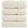 vidaXL Ręczniczki premium SOLUND, 4 szt., kremowe, 30x50 cm, 600 g/cm²