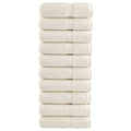 vidaXL Ręczniczki premium SOLUND 10 szt., kremowe, 30x50 cm, 600 g/cm²