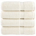 vidaXL Ręczniki premium SOLUND, 4 szt., kremowe, 70x140 cm, 600 g/cm²