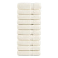 vidaXL Ręczniki premium SOLUND, 10 szt., kremowe, 70x140 cm, 600 g/cm²